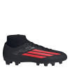 adidas Mens addias F50 Club Mid Cut Firm Ground Football Boots Black/Red 12 (47.3)