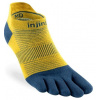 Injinji ponožky RUN no show - žlutá/modrá Velikost: S