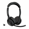 Jabra 25599-989-899 slúchadlo / náhlavná súprava Slúchadlá s mikrofónom Bezdrôtový Pres hlavu Kancelária / call centrum Bluetooth Nabíjací podstavec Čierna (25599-989-899)
