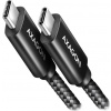 Axagon BUCM2-CM15AB USB-C USB-C, 1.5m, černý