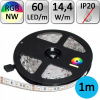 LED pásik 300SMD5050 RGBNW IP20 RGB + Denný biely - 1 meter