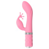 Pillow Talk Kinky - nabíjací, 2-motorový vibrátor na G-bod (ružový)