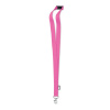 Lanyard z RPET 2 cm , Grey Farba: fuchsia