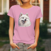 Dámské tričko Americký eskymácký pes Velikost: XL, Barva: Růžová