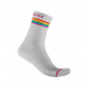 Dámske ponožky Castelli GO W 15 biele - L/XL