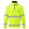 PORTWEST HI-VIS F302 / Fleecová mikina - HV žltá S