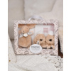 DouDou et compagnie Darčeková krabička zajačik 15cm - Béžová
