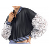 Dámske mikiny Lucky in Love On The Prowl Prowl Cropped Bomber Jacket Women - charcoal - Viacfarebný (M)
