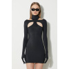 Šaty VETEMENTS Cut-Out Styling Dress With Gloves čierna farba, mini, priliehavá, WE64DR400B