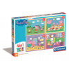 Puzzle 4w1 super color Peppa Pig 21516