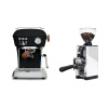 Ascaso Dream PID, Dark Black + Eureka Mignon Libra 65 All Purpose, CR white