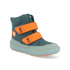 Affenzahn Mid Boot Vegan Comfy Petrol / Orange Bunny zimné barefoot topánky