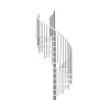Minka STAIRS Kombinované točité schodisko Spiral Wood biela/sivá pr. 120 cm