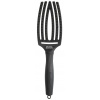 OLIVIA GARDEN Finger Brush Black kefa na vlasy masážna 6-radová stredná