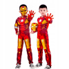 Detská kombinéza - Letný oblek ZZ5830 130 Červená (Ironman Detský outfit zamaskuje Kos 7 buff)