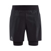 Pánske bežecké šortky Craft Pro Trail 2v1 Black M