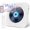 AUX USB FM rádio Biely MP3 Prenosný CD prehrávač Bluetooth reproduktor