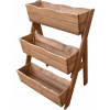 Záhradný kvetináč - Drevený kvetinový kaskádový hrniec teak 67 cm (TEAKOVÝ KVETINÁČ DREVENÝ KASKÁDOVÝ 67CM)