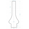 Lampáš prokesglass.cz sklo 25 cm