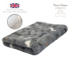 DRYBED Premium Vet Bed Small Paws & Bones šedý 150 x 100 cm