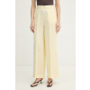 United Colors of Benetton nohavice dámske ľanové 4AGHDF08K žltá M