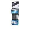 Lezecké expresky Climbing Technology Lime B Set DY 12 cm 6-pack - anthracite/blue