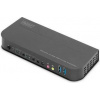 DIGITUS DS-12874 KVM Switch, 2x1 HDMI, HDMI Out, USB, 4Kx2K@60Hz, černá