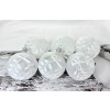 Vianočné gule 20/8547-5/7/6ks - biele s mašličkou