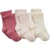 Detské ponožky GAP, BABY 3PK ružová,béžová 6-12M