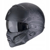 MODULÁRNA PRILBA SCORPION EXO-COMBAT II SPIDERWEB MATT BLACK SILVER L