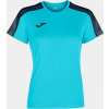 Joma Dámsky dres ACADEMY T-SHIRT FLUOR TURQUOISE-DARK NAVY S/S Veľkosť: 2XS