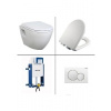 ALEA TEKKO akciový set, WC a bidet (2 v 1) závesné s predstenovým inštalačným modulom, splachovaním a sedátkom, Set001