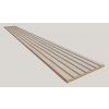 Dekoračný 3D lamelový Akustic panel 265x30x2,4cm Filc MDF Dub Európ lamela CPL Betón Svetl 3D-F-BET-DEU