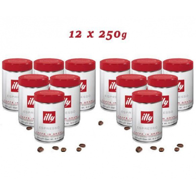 Illy grains de café classico 12x250g