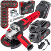 Akumulátorová uhlová brúska RED TECHNIC 1000 W 21 V