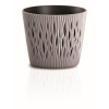 kvetináč 22,5cm SANDY ROUND DSR220-7529U mocca plastový PROSPERPLAST