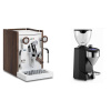 Biepi Sara PID, white/wood + Rocket Espresso FAUSTO 2.1, black