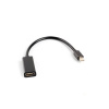 LANBERG adaptér mini DisplayPort 1.2 na HDMI, M/F, kabel 20cm, černýK AD-0005-BK