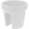 Basic Okrúhly balkónový kvetináč 28 cm Biely