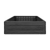 Prosperplast Vyvýšený záhon BASE WOODY antracit 75,6 cm