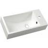 Sapho ARIANA liaty mramor umývadlo 50x10x25 cm, biele, batéria vpravo SPH SM016