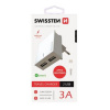 SWISSTEN SÍŤOVÝ ADAPTÉR SMART IC, CE 2x USB 3 A POWER BÍLÝ + DATOVÝ KABEL SWISSTEN USB / LIGHTNING 1,2 M BÍLÝ 22047000 Swissten