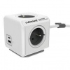 Kábel predlžovací Cubenest Powercube Extended USB PD 20W, USB, USB-C, 4x zásuvka, 1,5m (PC420GY) sivý/biely