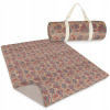 Pikniková deka 4FIZJO béžová orientálna 200x150 cm s rúčkou