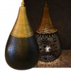 Filigree lampa stolná orientálna Black & Gold WIRE DROP Ø20*45
