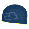 Čiapka Ortovox Merino Logo Knit Beanie petrol blue