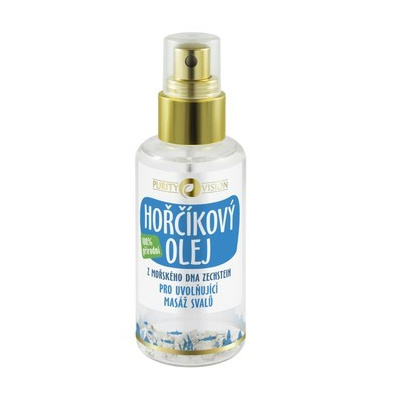 Purity Vision Horčíkový olej 95 ml (100% Prírodný olej pre uvoľnenie svalov, z morského dna Zechstein, balené v skle)