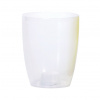 PlasticFuture Květináč Coubi Orchidea transparentní I mat, 16 cm