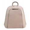 Jessica Bags Elegantní menší dámský batůžek / kabelka světlá starorůžová