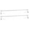 Mini záclonová tyč Kortina biela kovová 60 cm